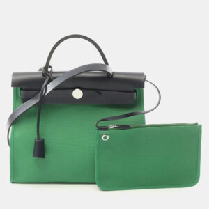 Hermes Hunter Mint D Toile Officie Herbag Zip 31 Shoulder Bag