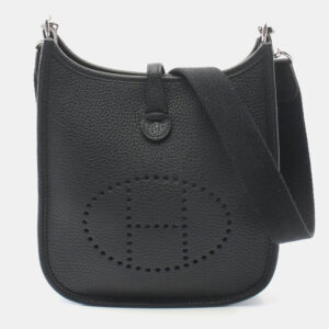 Hermes Black Negonda Leather Garden Party 36 Tote Bag