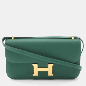 Hermes Menthe Epsom Leather Constance Elan Crossbody Bag