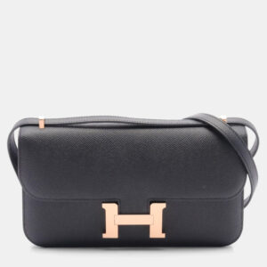 Hermes Black Epsom Leather Constance Elan Shoulder Bag