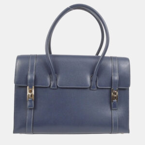Hermes Navy Lisse Drag 2 32 Handbag