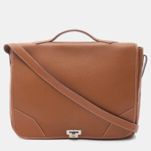 Hermes Etoupe Grey Taurillon Clemence Leather Evelyne TPM 16 Crossbody Bag