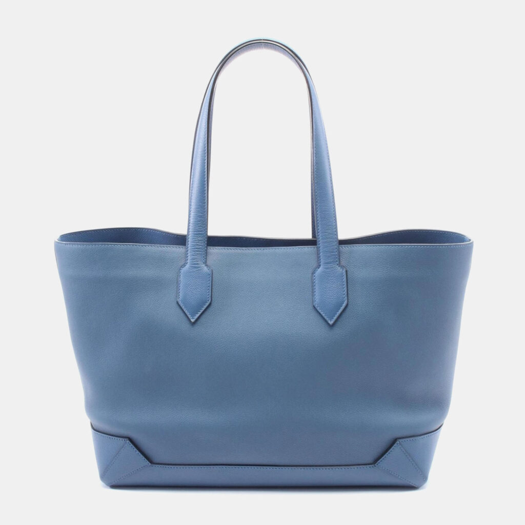 Hermes Agate Evercolor Leather Maxibox Cabas 36 Tote Bag