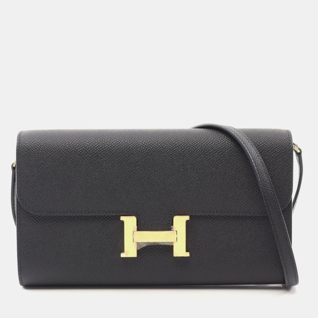 luxury-women-hermes-used-handbags-p1163989-001 Hermes Black Epsom Leather Constance To Go Shoulder Bag