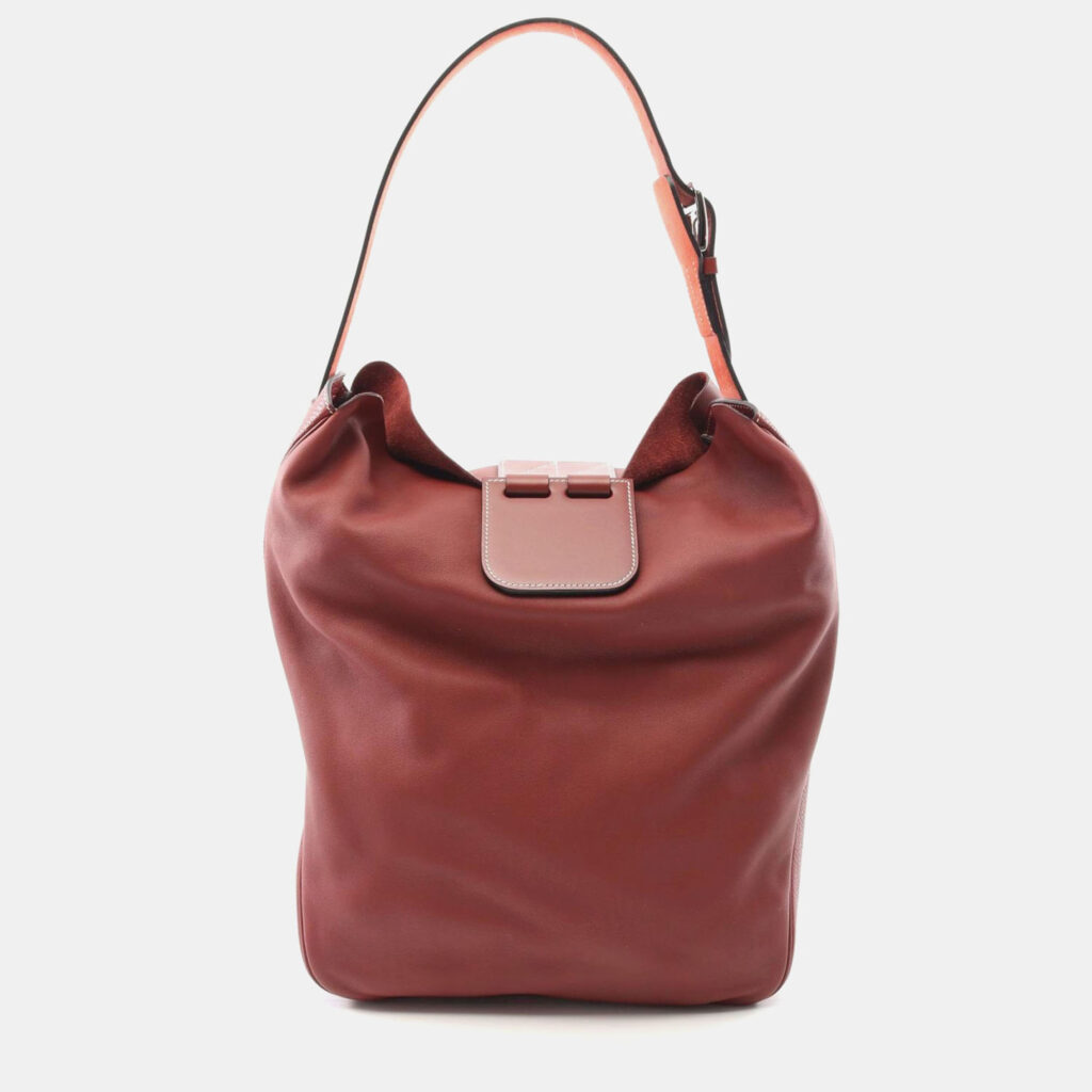 luxury-women-hermes-used-handbags-p1167684-005 Hermes Virevolte Bordeaux Swift Leather Shoulder Bag