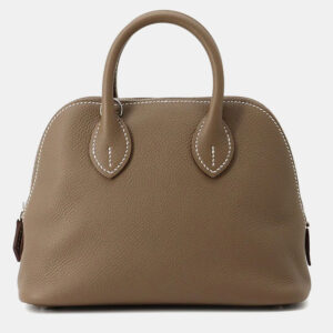 Hermes Bolide 1923 Mini Etoupe Evercolor Leather Shoulder Bag