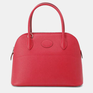 Hermes Bolide 27 Rose Extreme Epsom Leather Top Handle Bag