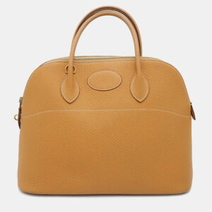 Hermes Bolide 35 Natural Sable Fjord Leather Bag
