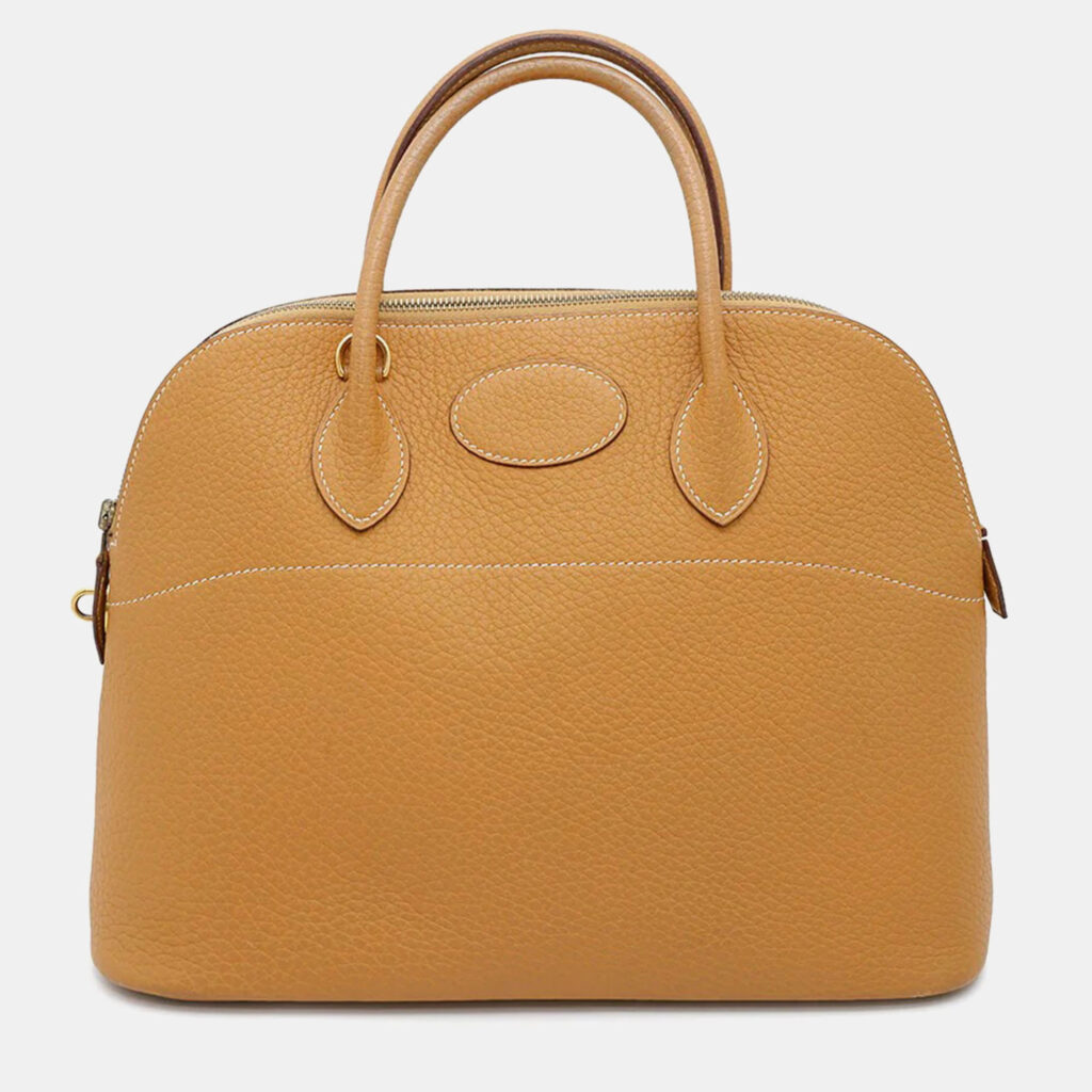 luxury-women-hermes-used-handbags-p1168547-005 Hermes Bolide 35 Natural Sable Fjord Leather Bag