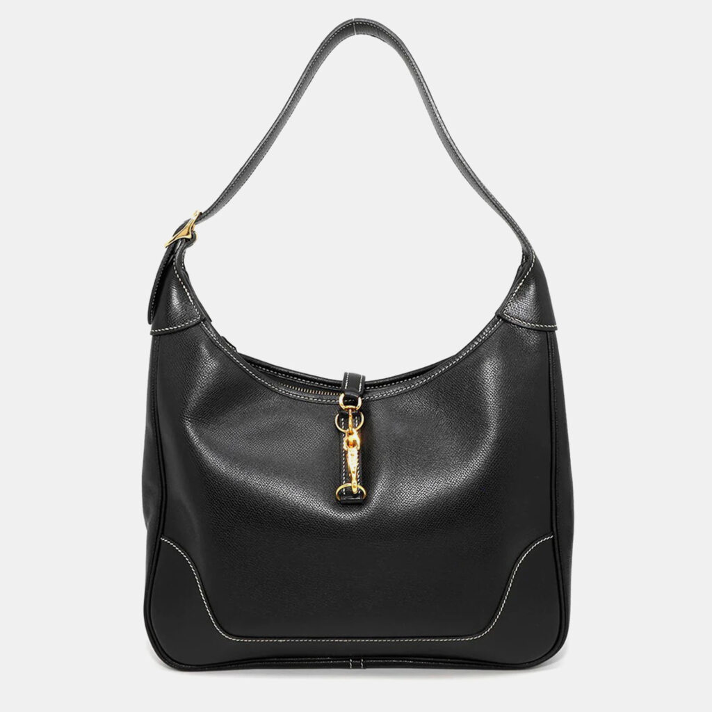 luxury-women-hermes-used-handbags-p1168550-006 Hermes Trim 31 Black Courchevel Hobo Bag
