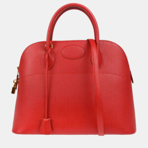 Hermes Bolide 35 Rouge Vif Ardennes Handbag