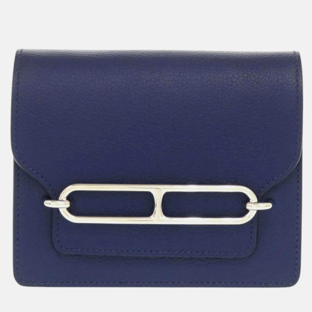 Hermes Roulis Evercolor Blue Saphir Zephyr Coin Case