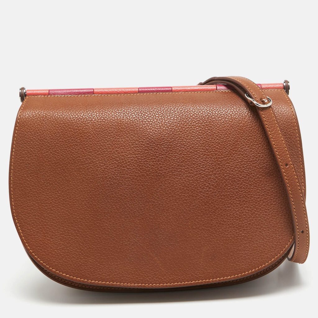 luxury-women-hermes-used-handbags-p973428-002 Hermes Fauve/Chevre Pink Barenia Leather Saut Bag
