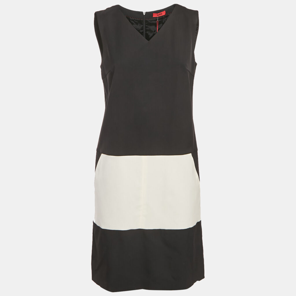 luxury-women-hugo-boss-new-clothes-p1130677-002 Hugo Boss Black Gabardine Pocket Detail Keluna Dress M