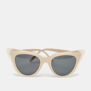 Illesteva Beige/Black Emmanuelle Cat Eye Sunglasses