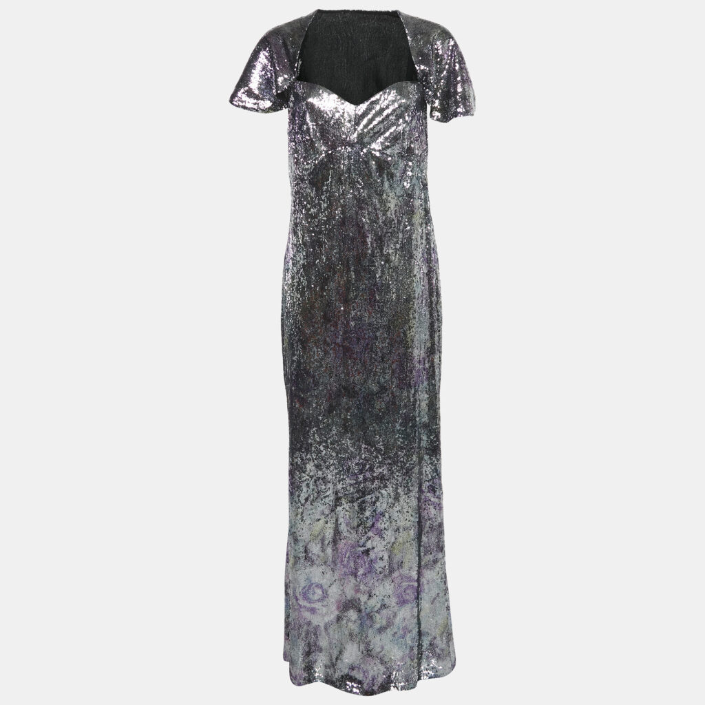 luxury-women-ingie-paris-new-clothes-p1114359-005 INGIE Paris Purple/Silver Sequin Sweetheart Neck Gown M