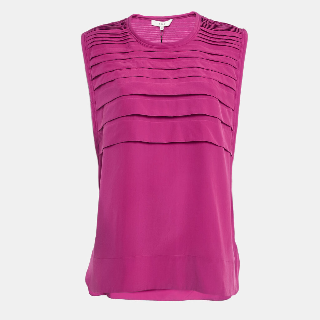 luxury-women-iro-new-clothes-p1136434-001 IRO Fuchsia Pink Silk Sleeveless Lia Tunic M