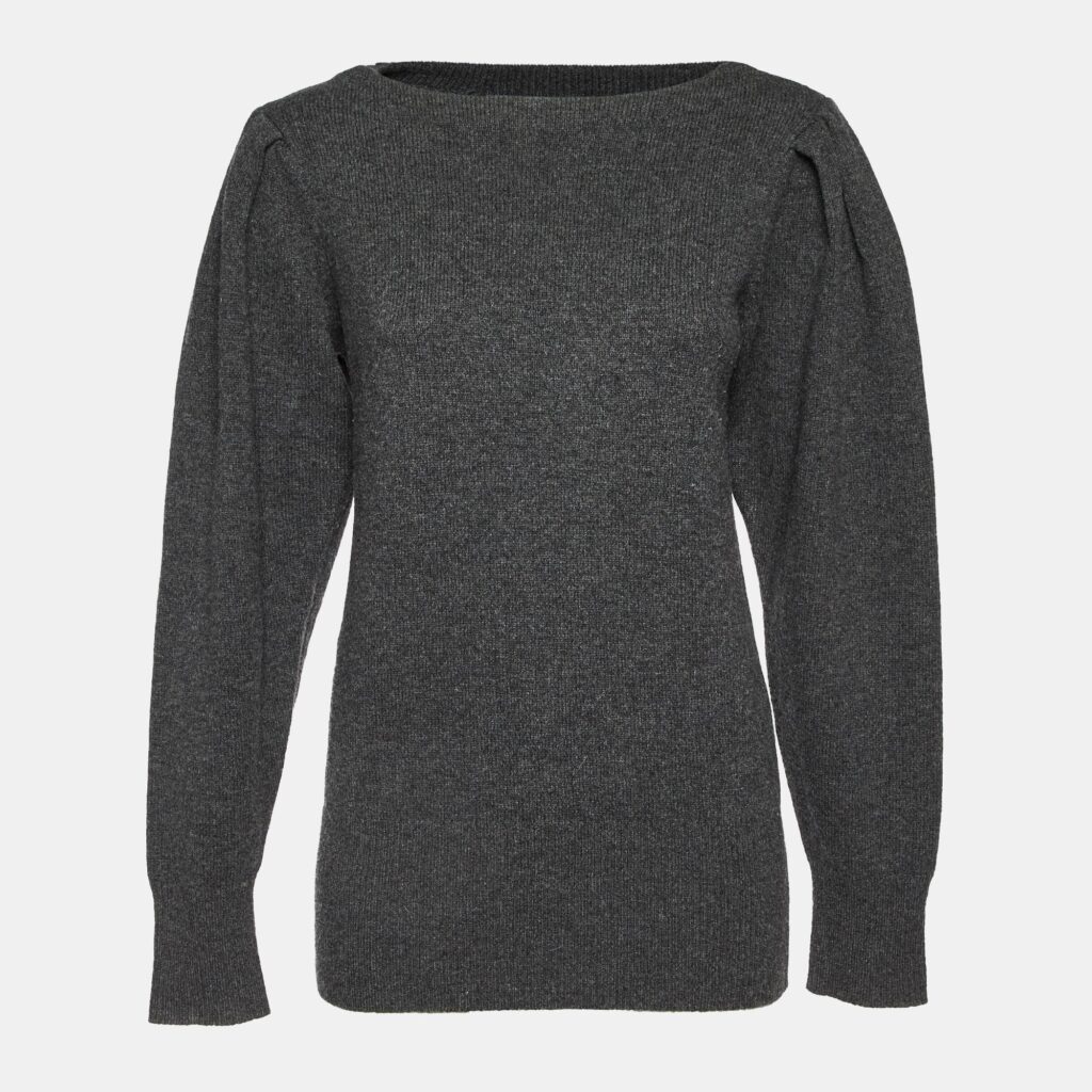 luxury-women-isabel-marant-etoile-used-clothes-p1068935-001 Isabel Marant Etoile Charcoal Black Knit Jumper M