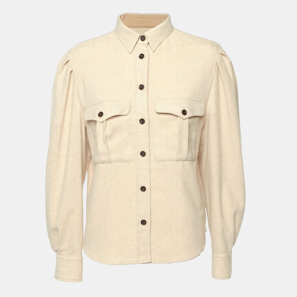 Isabel Marant Etoile Beige Wool Blend Shirt L