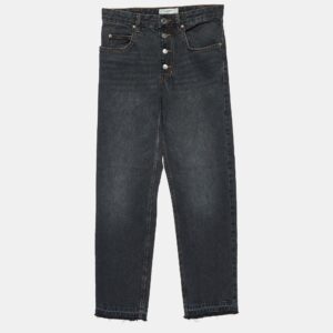 Isabel Marant &Eacute;toile Charcoal Grey Denim Distressed Garance Jeans S