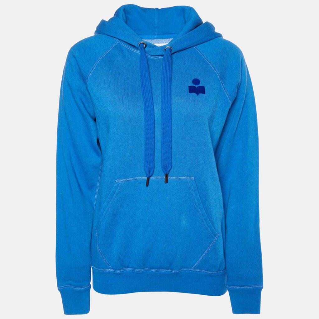 luxury-women-isabel-marant-etoile-used-clothes-p998717-006 Isabel Marant Etoile Blue Knit Hoodie S