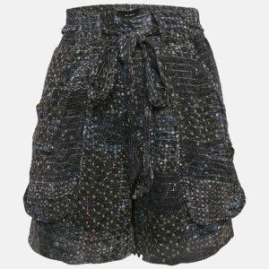 Isabel Marant Multicolor Printed Lurex Silk Short M