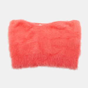 Isabel Marant Pink Faux Fur Crop Tube Top S
