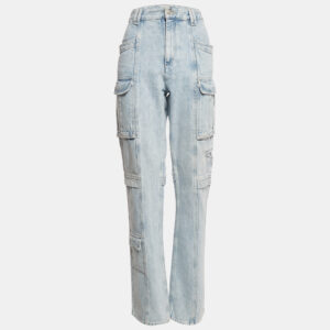 Isabel Marant Blue Denim Cargo Jeans L Waist 34"