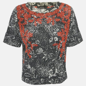 Isabel Marant Black Embroidered Eyelet Cotton Top S