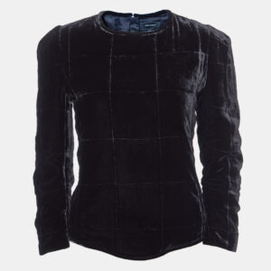 Isabel Marant Black Velvet Full Sleeves Top S