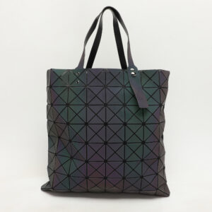Issey Miyake Multicolor Iridescent Effect Synthetic Leather and Mesh Bao Bao Prism Tote
