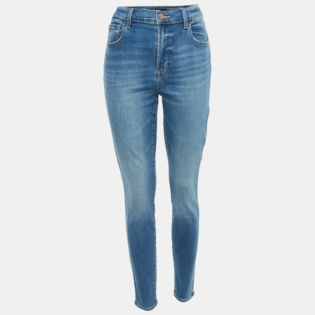luxury-women-j-brand-used-clothes-p914570-001 J Brand Blue Washed Denim Skinny Jeans M Waist 29"