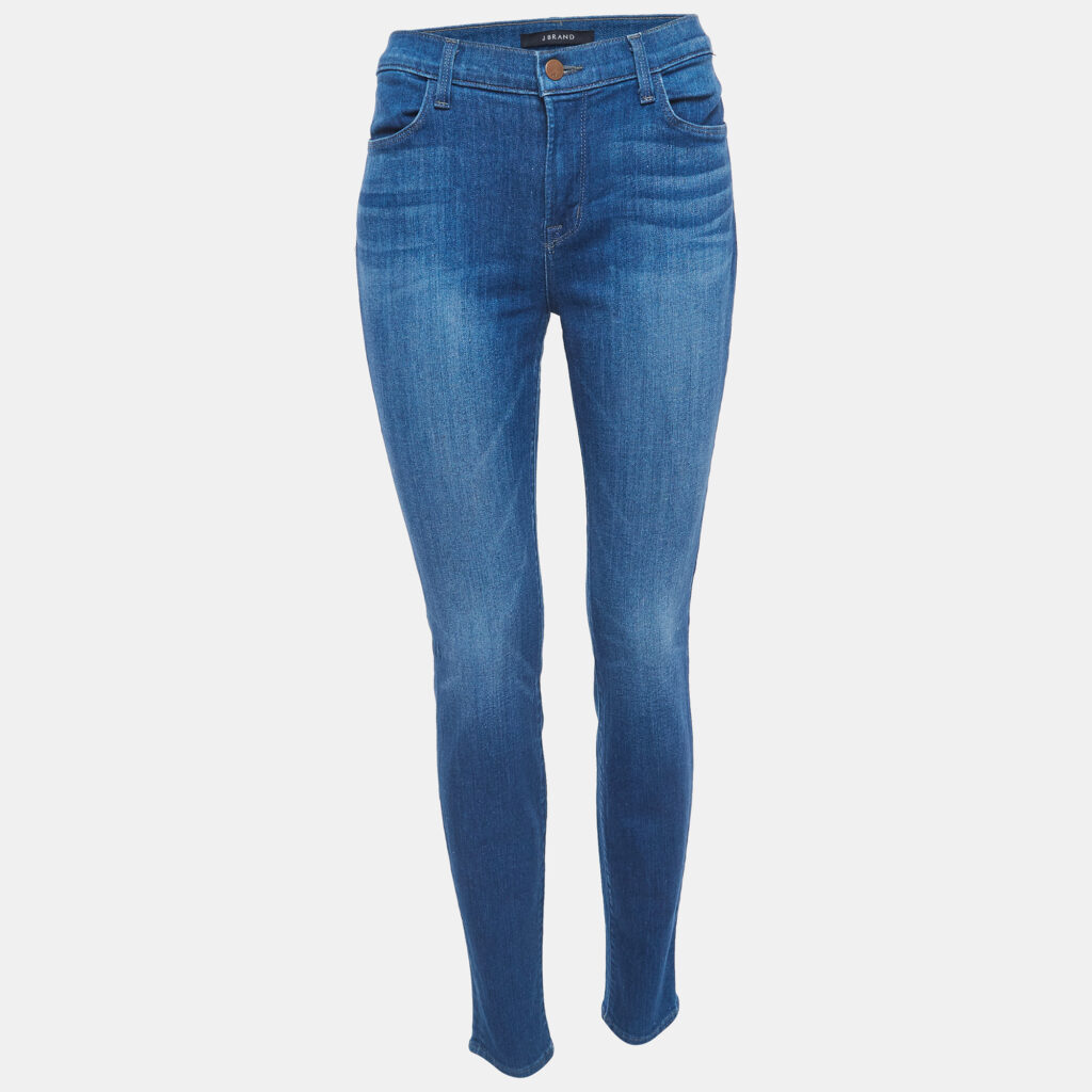 luxury-women-j-brand-used-clothes-p915233-007 J Brand Blue Denim Super Skinny Jeans L Waist 31"