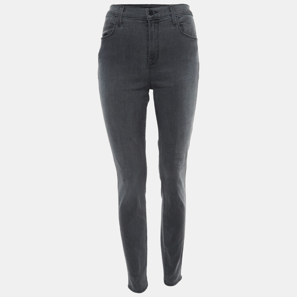 luxury-women-j-brand-used-clothes-p915323-001 J Brand Grey Washed Denim Skinny Jeans M Waist 29"