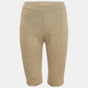 Jacquemus Khaki Green Linen Blend Knit Sierra Shorts L