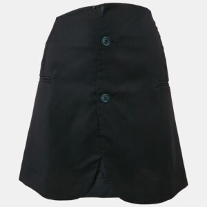 jacquemus navy blue gabardine mini skirt m