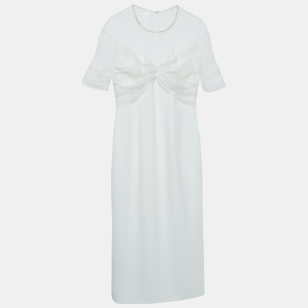 luxury-women-jenny-packham-new-clothes-p920229-003 Jenny Packham White Crystal Embellished Tulle and Crepe Tulip Midi Dress L
