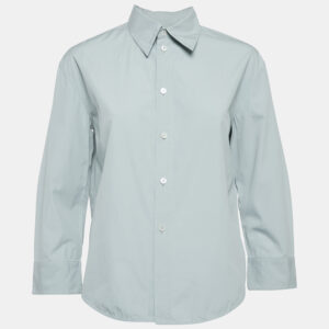 Jil Sander Light Blue Cotton Button Front Shirt S