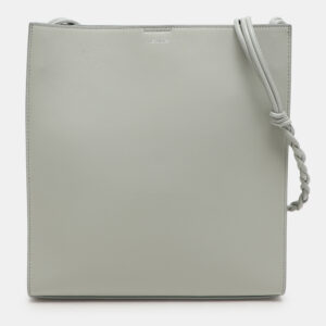 Jil Sander Grey Leather Medium Tangle Shoulder Bag
