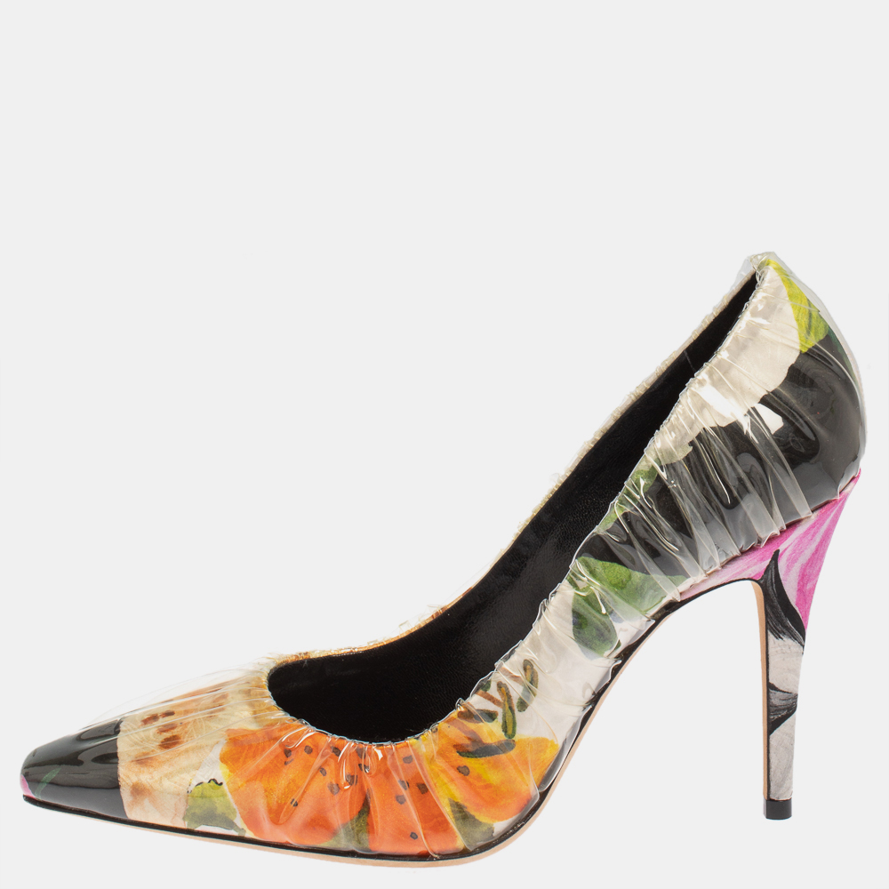 luxury-women-jimmy-choo-new-shoes-p428832-014 Off-White x Jimmy Choo Multicolor Vinyl Anne Pumps Size 39