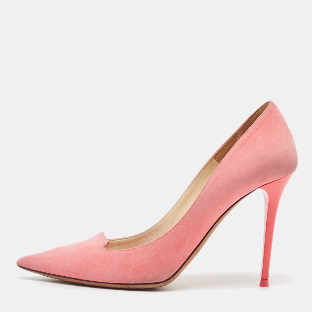 luxury-women-jimmy-choo-used-shoes-p1032530-003 Jimmy Choo Pink Suede Avril Pumps Size 37