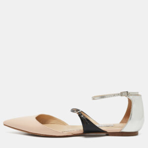 Jimmy Choo Multicolor Leather Pointed Toe Flats Size 39.5