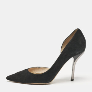 Jimmy Choo Black Suede Dorsay Pumps Size 39