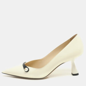Jimmy Choo White Patent Leather Rosalie Pumps Size 34