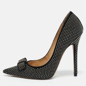 Jimmy Choo Black Suede Maya Studded Pumps Size 38