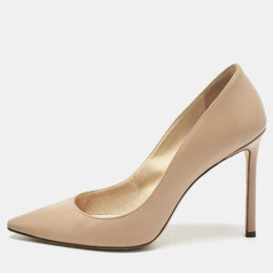 Jimmy Choo Beige Leather Romy Pumps Size 38