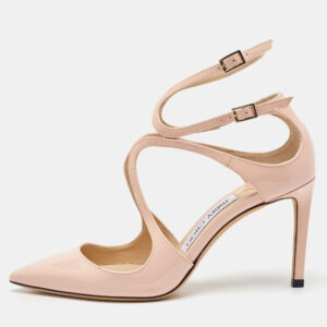 Jimmy Choo Light Pink Patent Leather Lancer Pumps Size 36