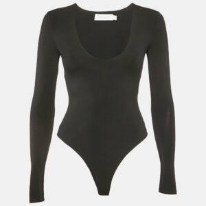 Jonathan Simkhai Black Jersey V-Neck Jumpsuit XS