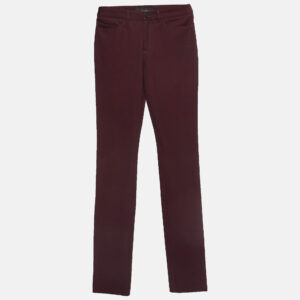 Joseph Burgundy Stretch Knit Skinny Jeans S Waist 24"