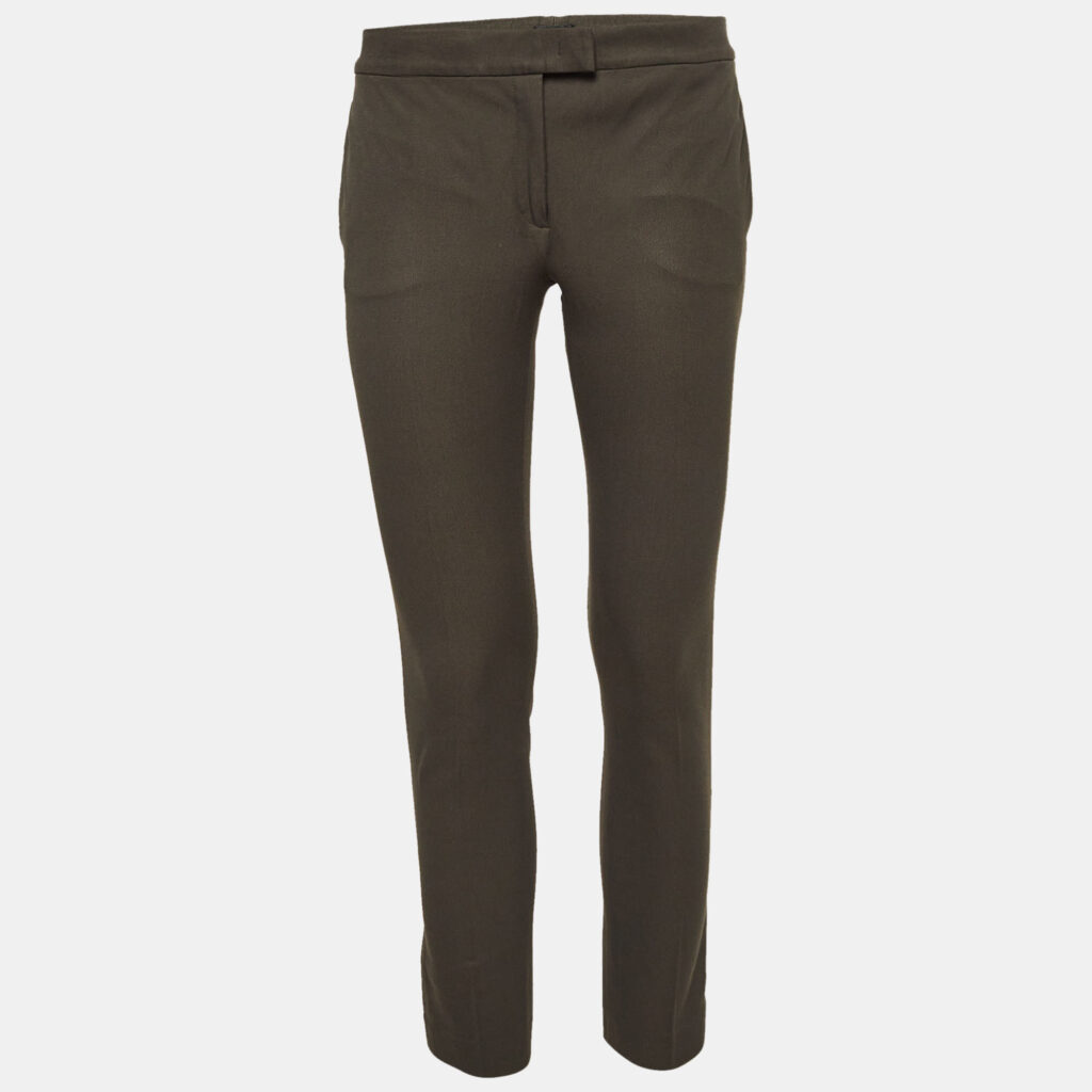 luxury-women-joseph-used-clothes-p1027885-001 Joseph Green Gabardine Ankle-Length Pants S